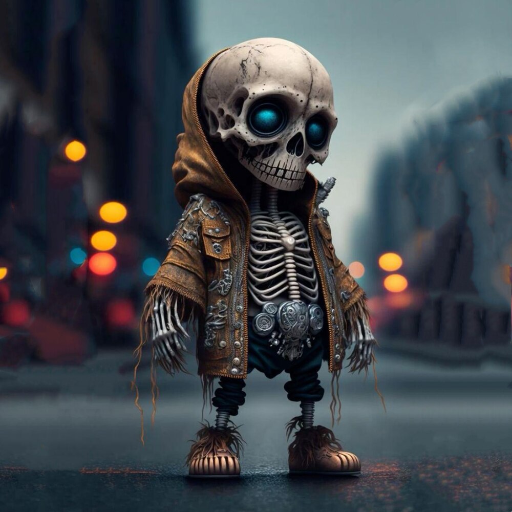 Cool Halloween Skeleton Figurine Ornaments